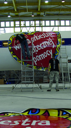 druk24h.pl oklejanie samolotow WOSP druk24h.pl oklejanie samolotow WOSP